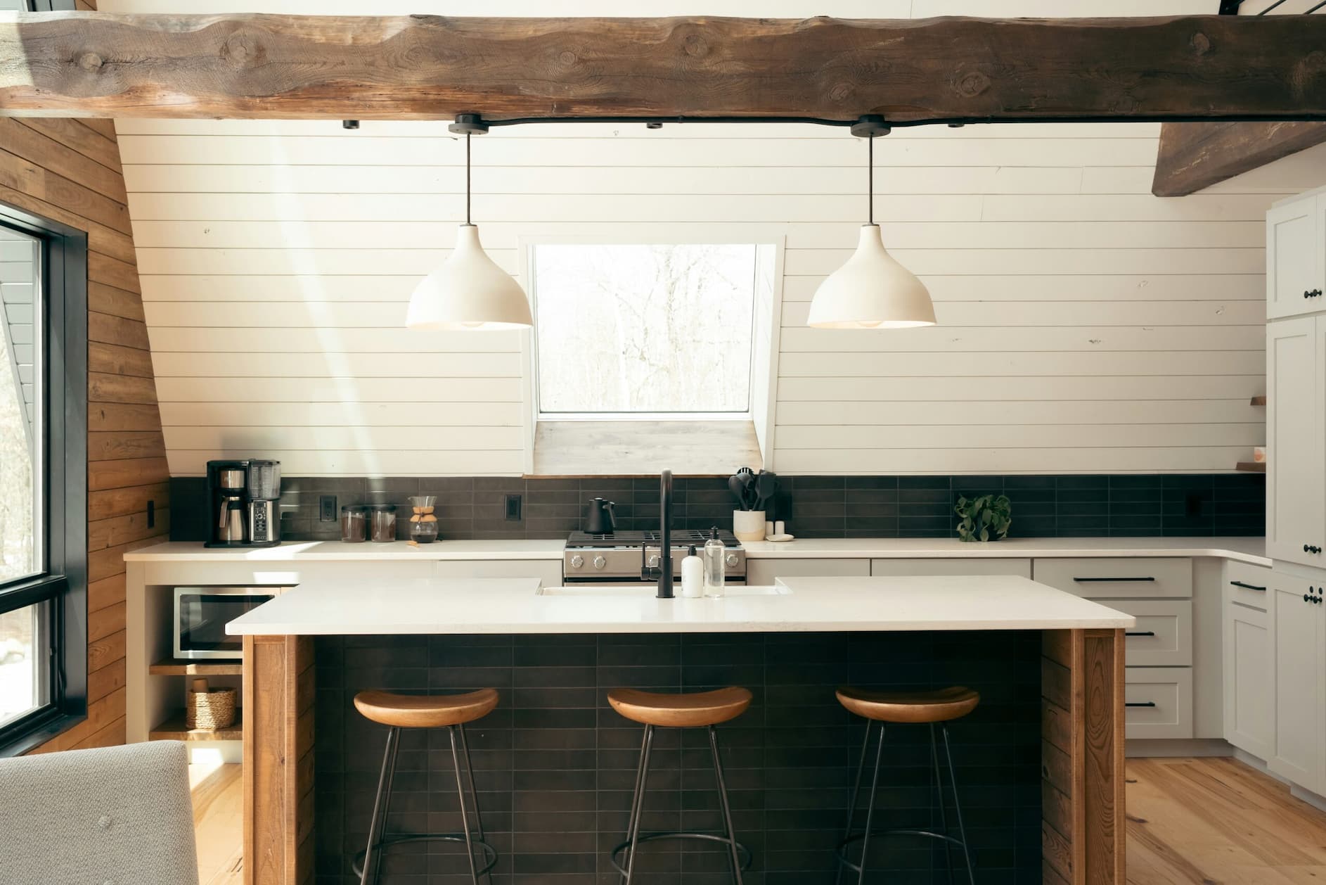 Bright, freshly cleaned kitchen in a South Surrey home